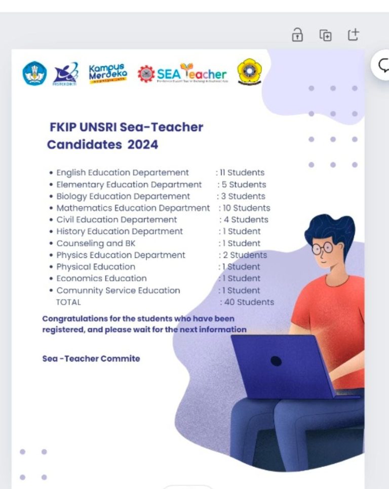 Forty Students Registered for SEA-Teacher Program in Phillipina 2024